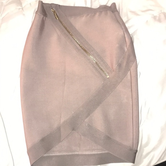 House of CB Bandage skirt taupe/beige - Picture 2 of 3